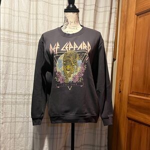 Def Leppard Graphic Crewneck Sweater